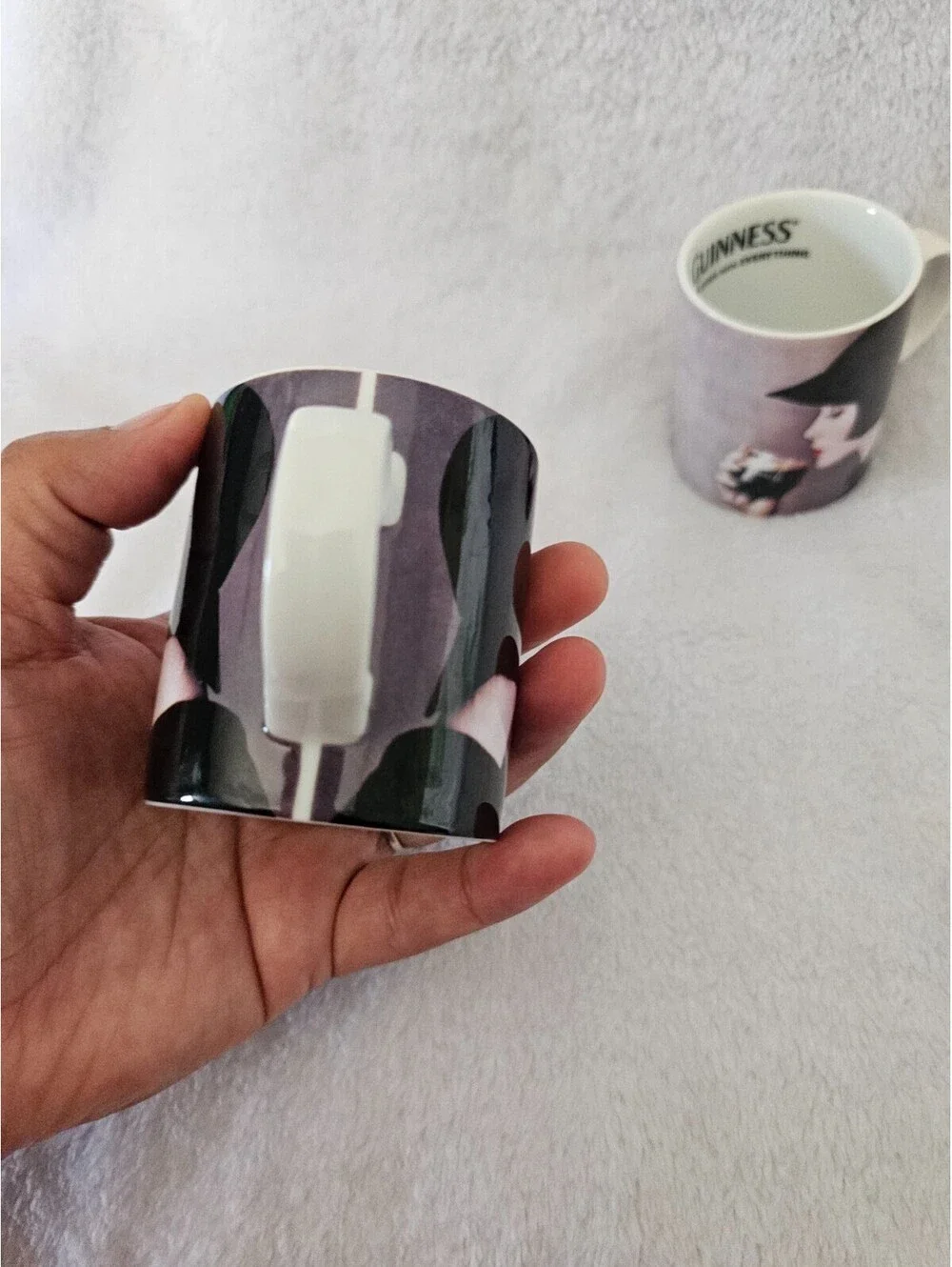 (2pc) New Guinness Cappuccino Mini Mugs Cups Classic Woman 2.5